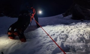 Hochtour Mont Blanc - steiler Aufstieg zum Col du Mont Maudit